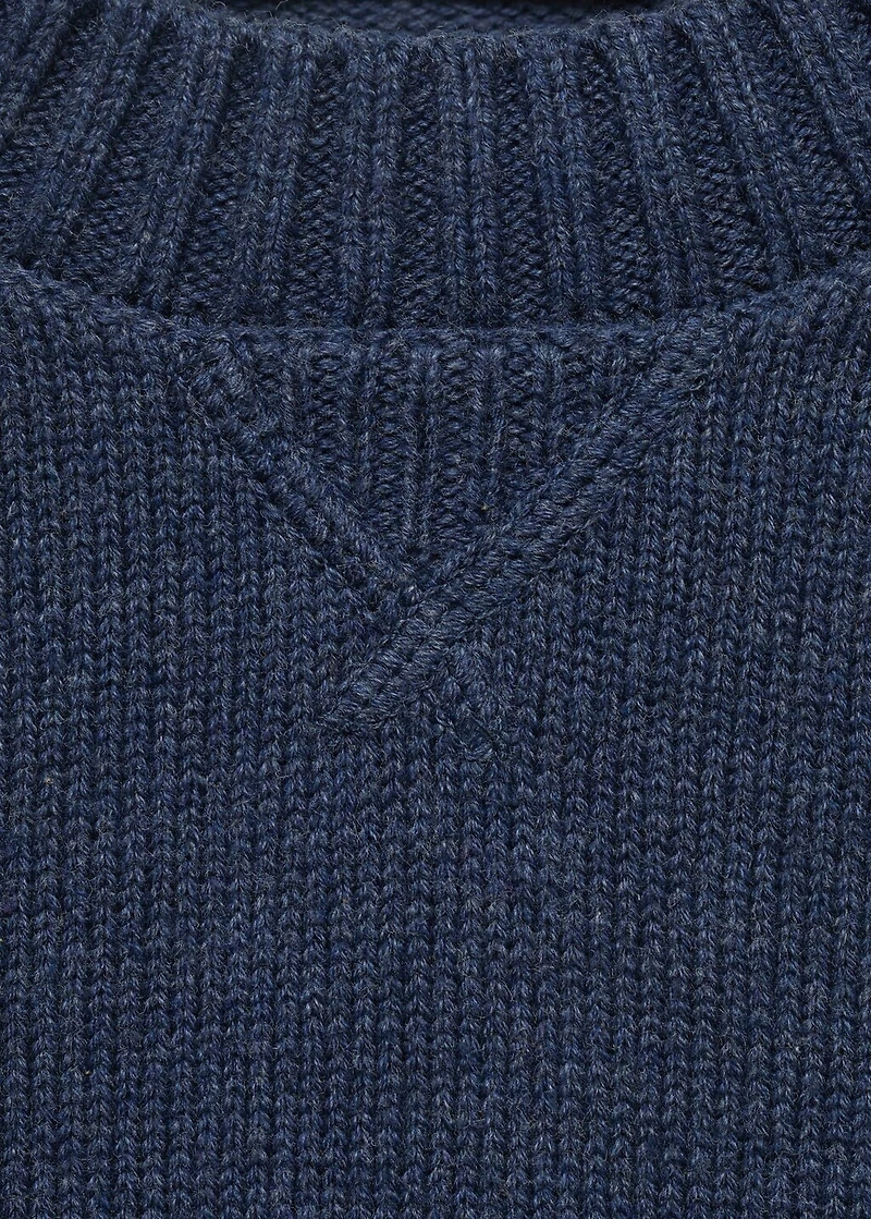 Knitted cotton sweater
