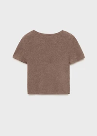 Ribbed  knit t-shirt
