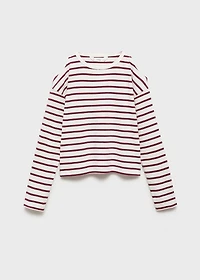 Striped t-shirt with cut-out