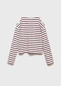Striped t-shirt with cut-out