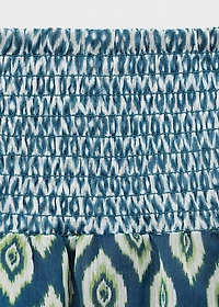 Printed ruffle skirt