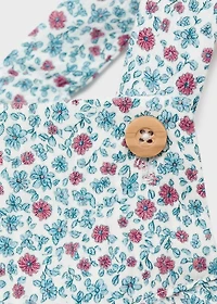 Floral-print romper suit