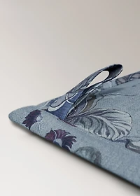 Cotton-linen printed oven mitt