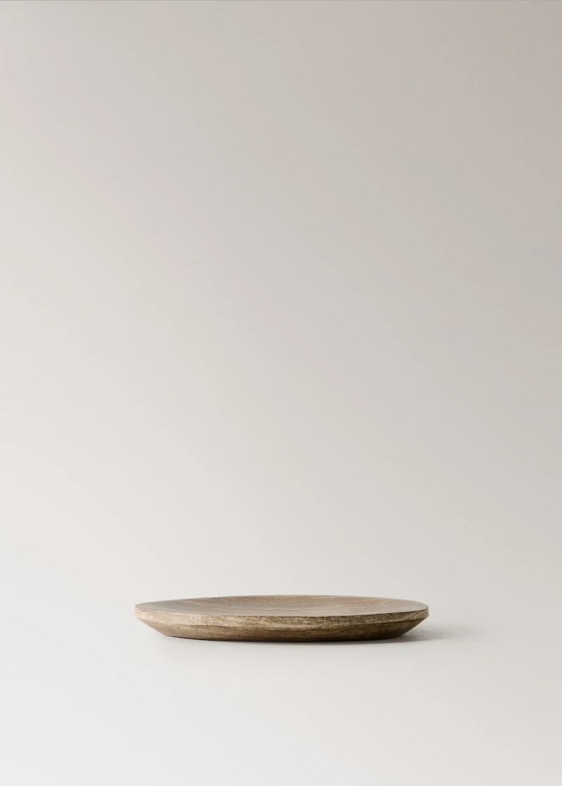 Petrified wood valet tray