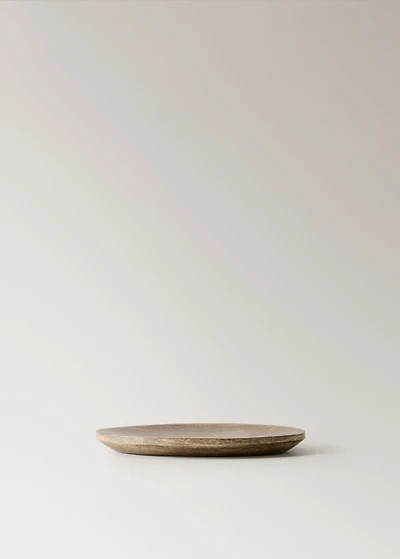 Petrified wood valet tray