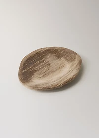 Petrified wood valet tray