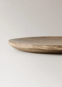 Petrified wood valet tray