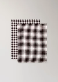 Gingham check kitchen towels