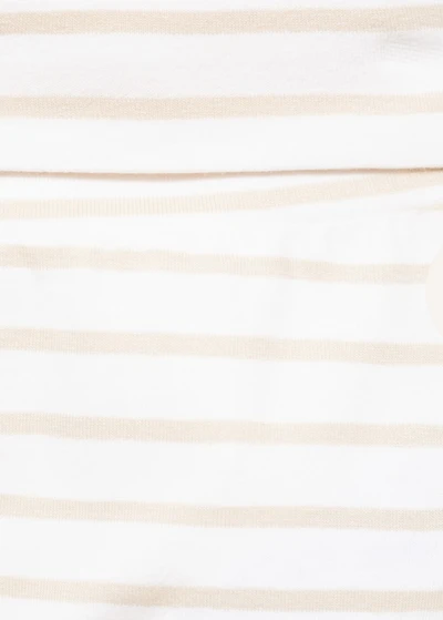 Stripped cotton leggings