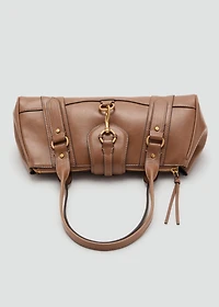 Medium shoulder bag with snap hook