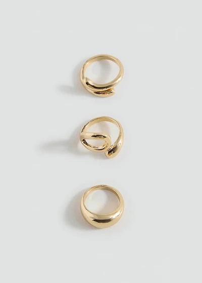 Pack of 3 combined rings