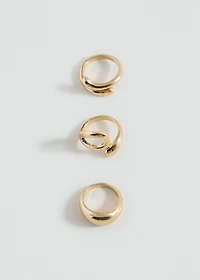 Pack of 3 combined rings