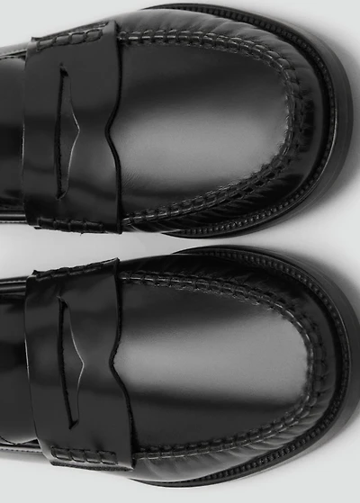 Gathered leather moccasin