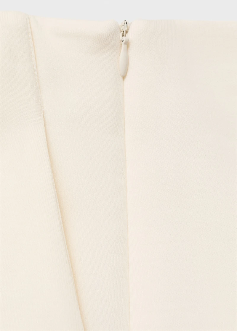 Cotton skirt with opening