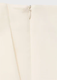 Cotton skirt with opening