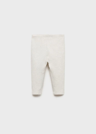 Stripped cotton leggings