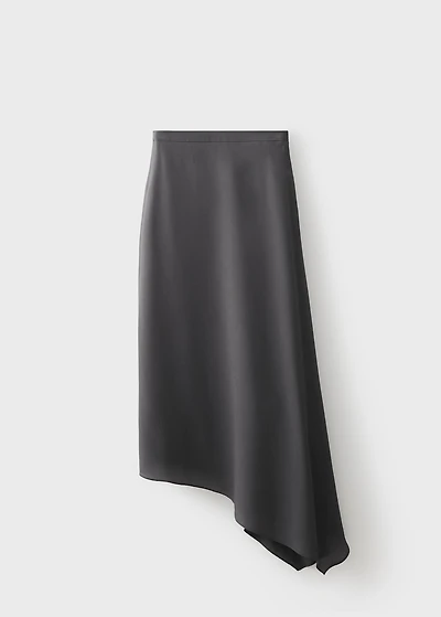 Asymmetrical maxi-skirt