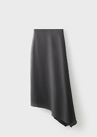 Asymmetrical maxi-skirt