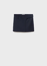 Pinstriped short skirt