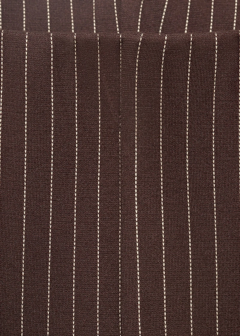 Straight-fit pants with elastic waist