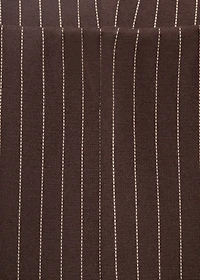 Straight-fit pants with elastic waist