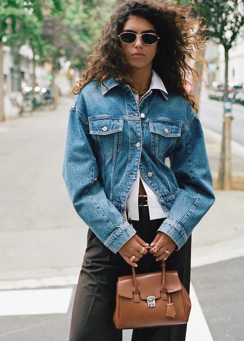 Low-rise wide-leg pants