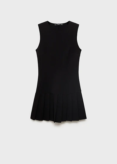 Fitted pleated dress