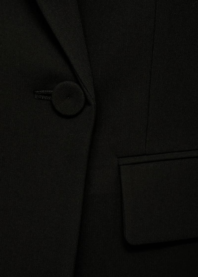 Double-breasted suit blazer