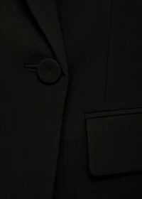 Double-breasted suit blazer