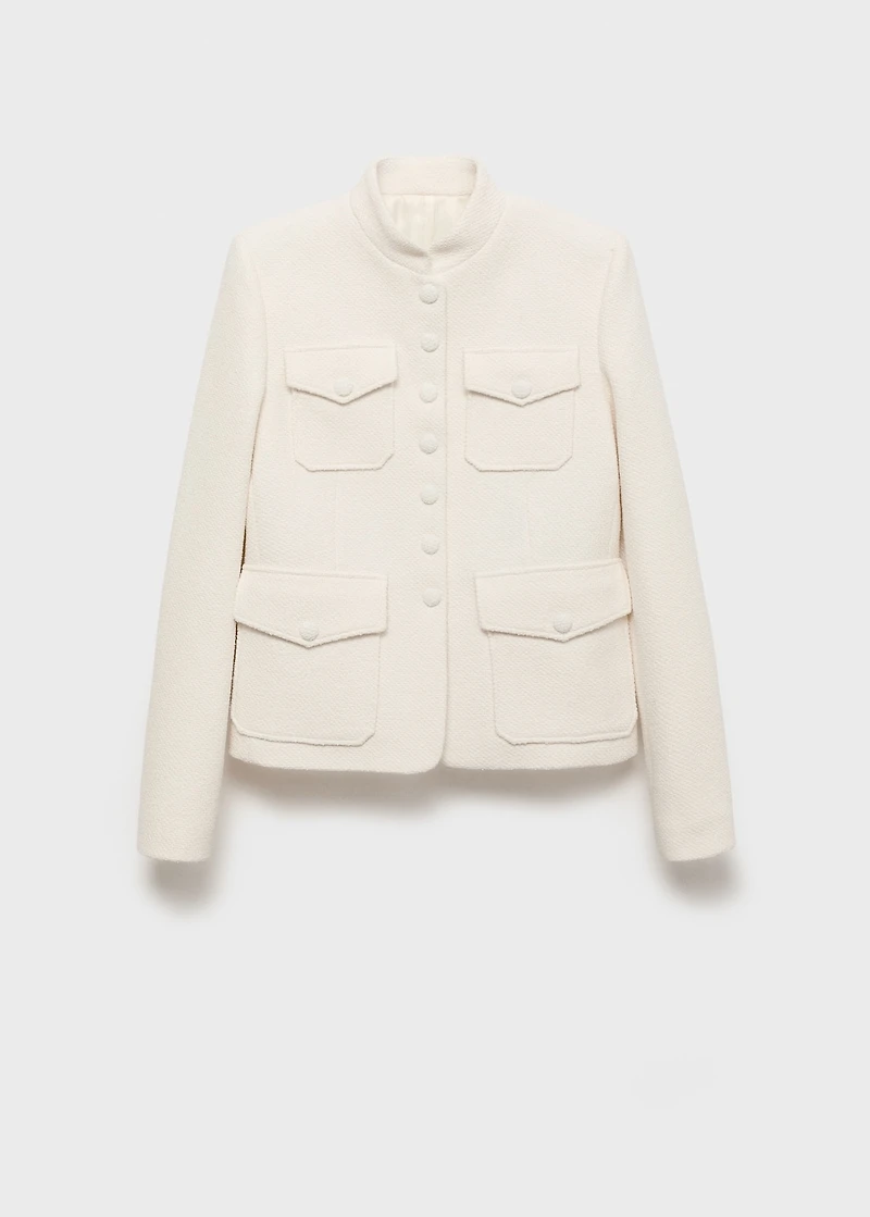 Bouclé jacket with pockets