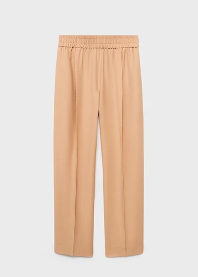 Lyocell pants with elastic waistband