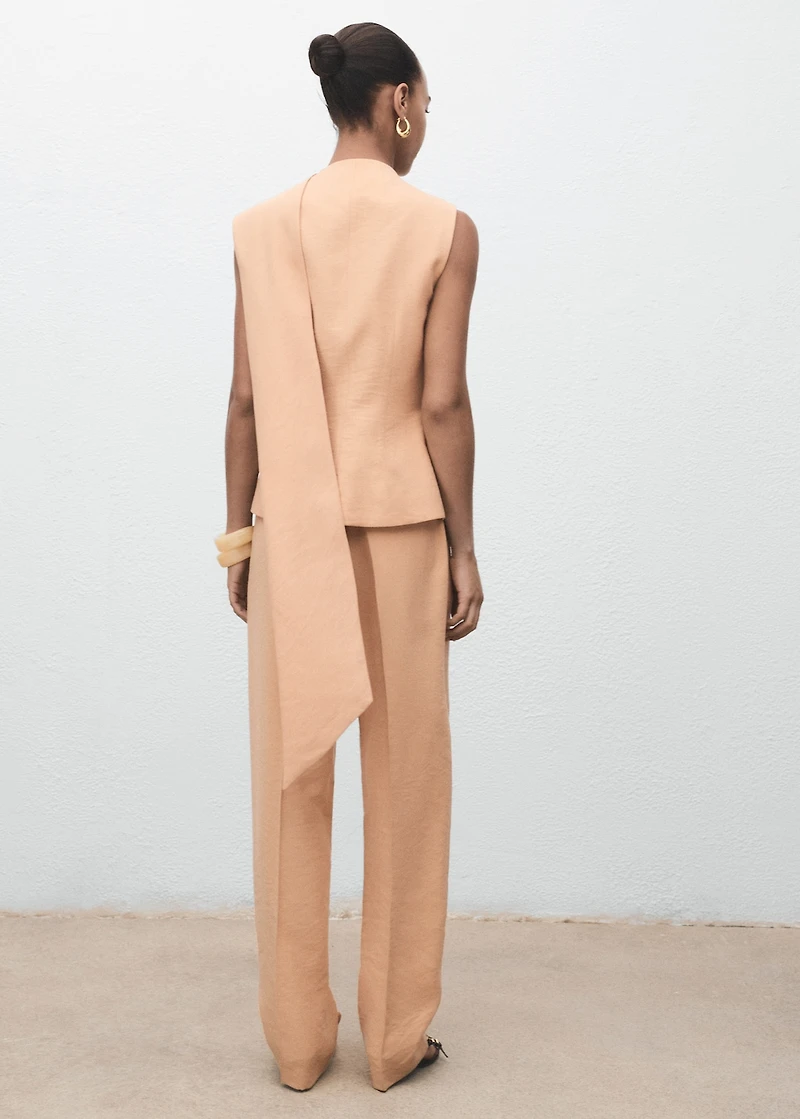 Lyocell pants with elastic waistband