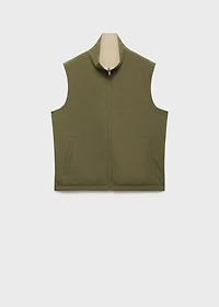 Reversible water-repellent vest