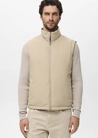 Reversible water-repellent vest