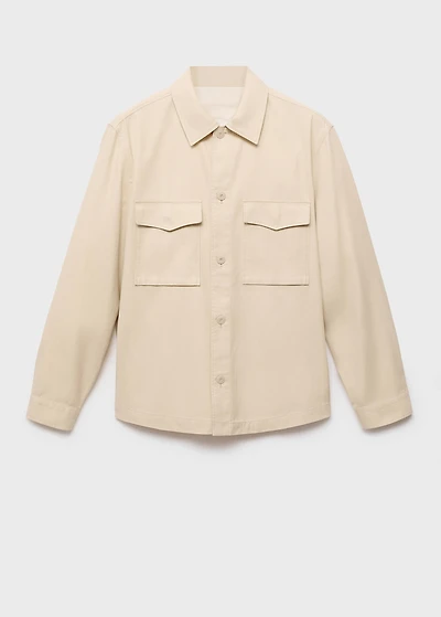 Lyocell cotton jacket with pockets