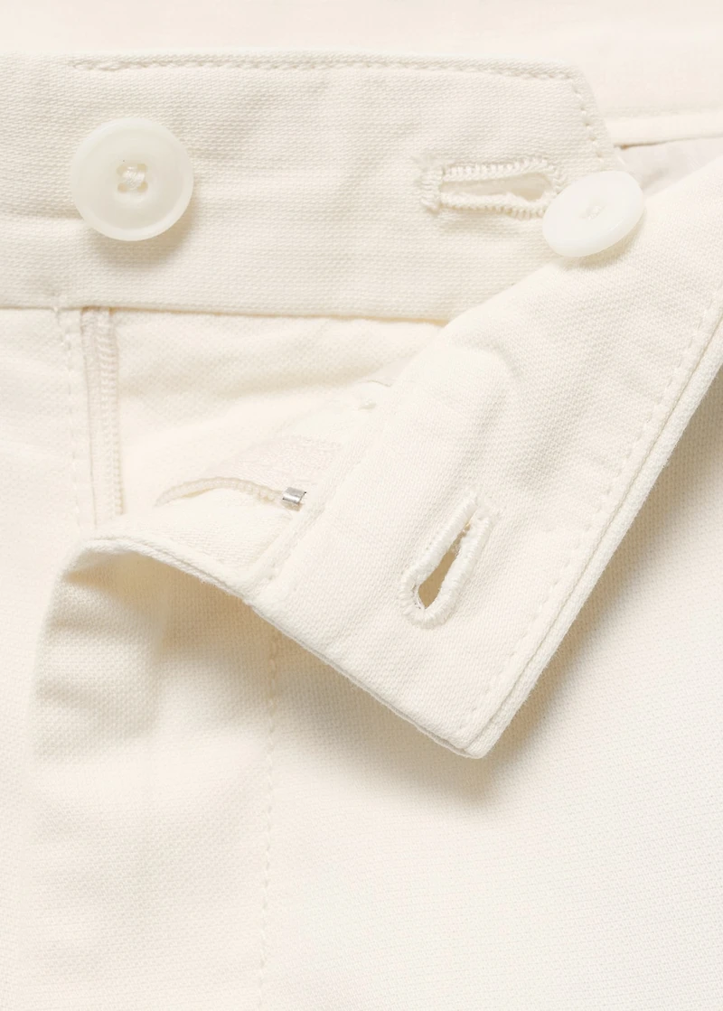 Cotton lyocell cargo bermuda shorts