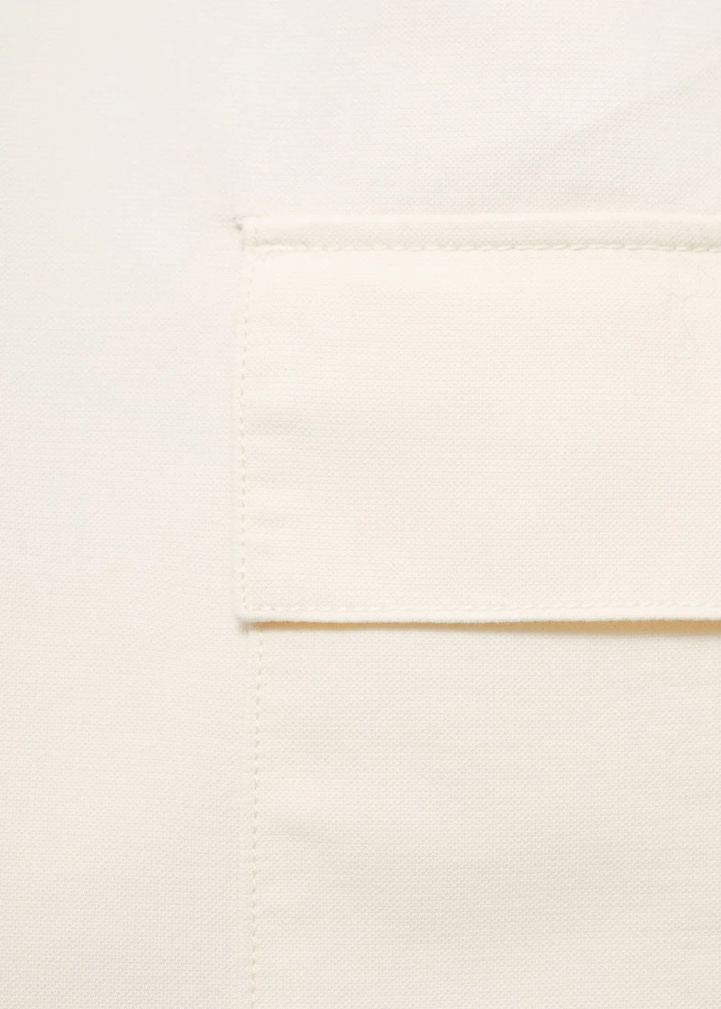 Cotton lyocell cargo bermuda shorts