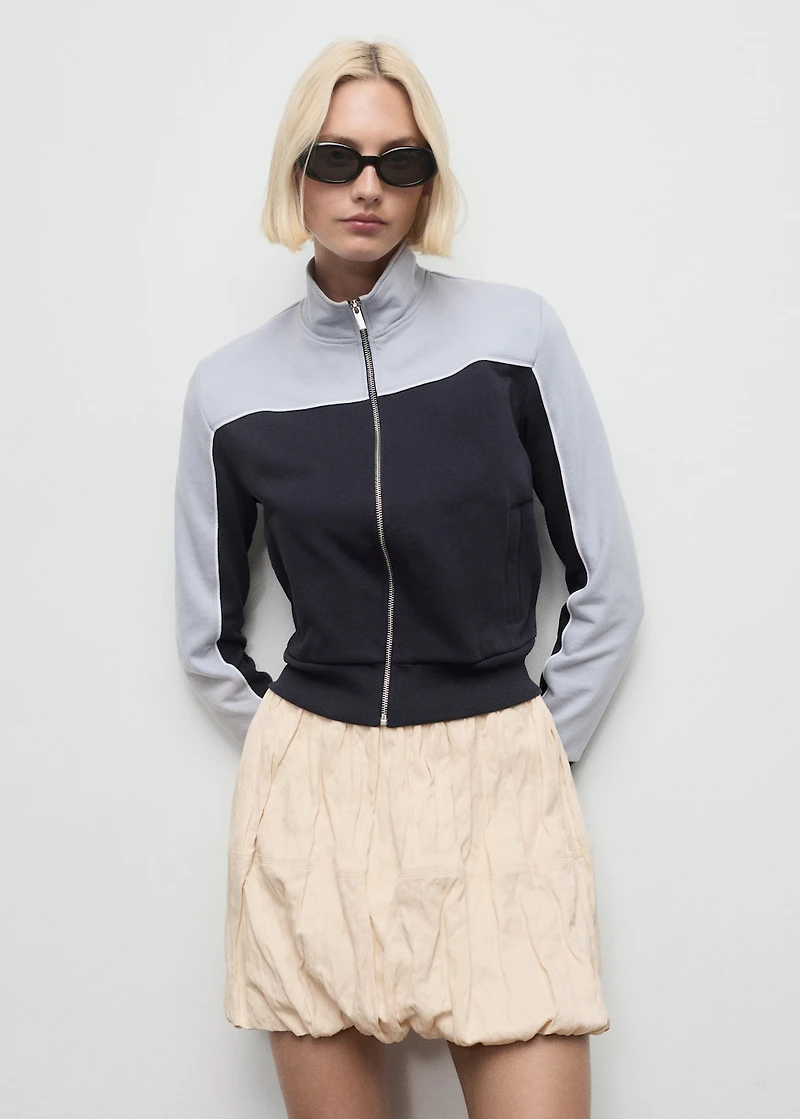 Wrinkled-effect balloon skirt