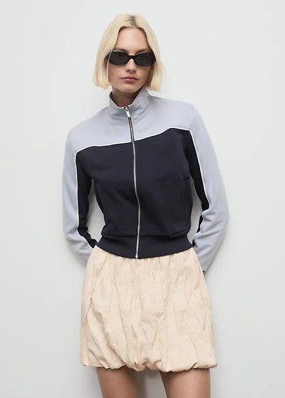 Wrinkled-effect balloon skirt