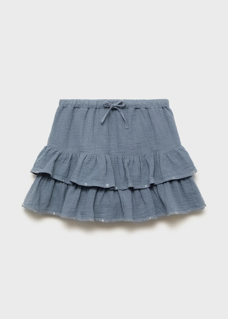 Ruffle skirt with sequin detail