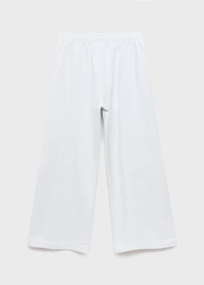 Cotton joggers with elastic waist
