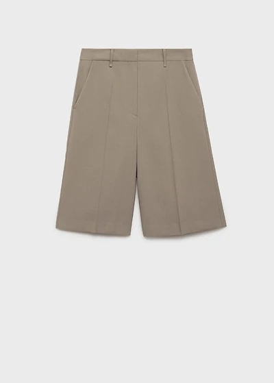 Mid-rise bermuda shorts