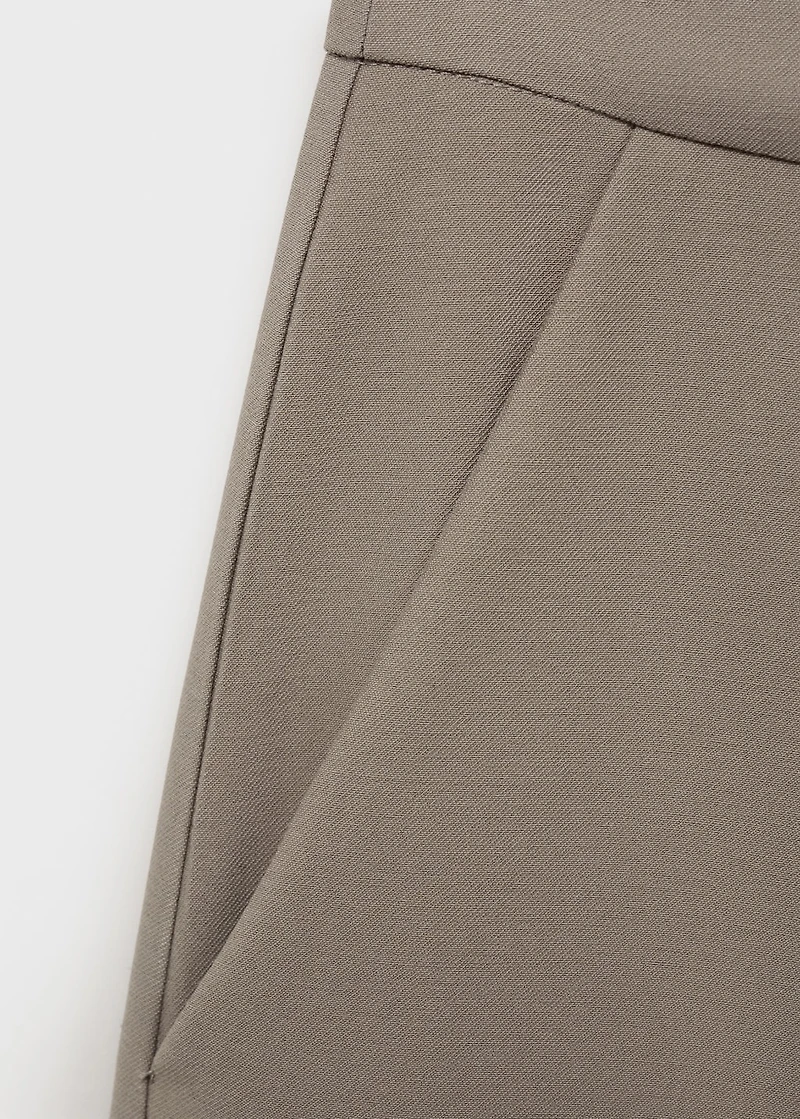 Mid-rise bermuda shorts