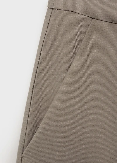 Mid-rise bermuda shorts