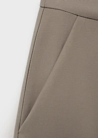 Mid-rise bermuda shorts