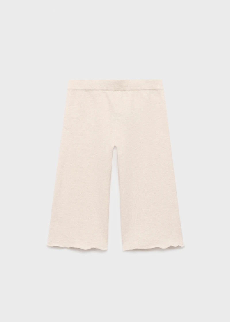Cotton-knit trousers