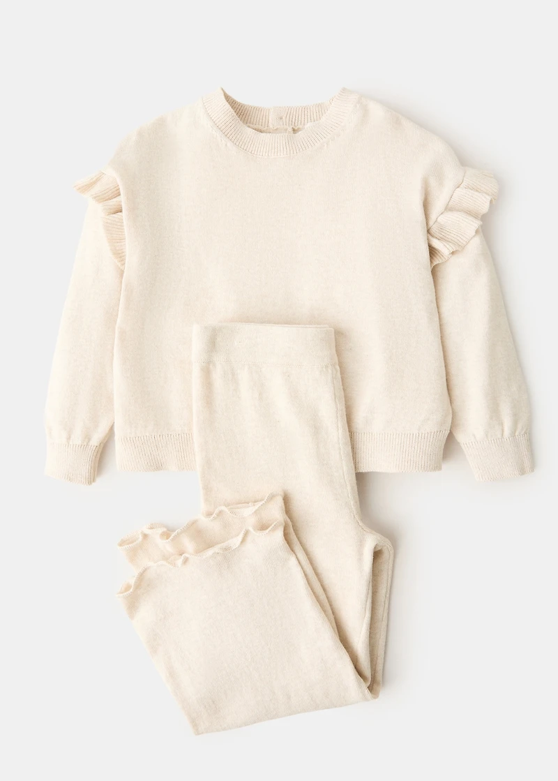 Cotton-knit trousers