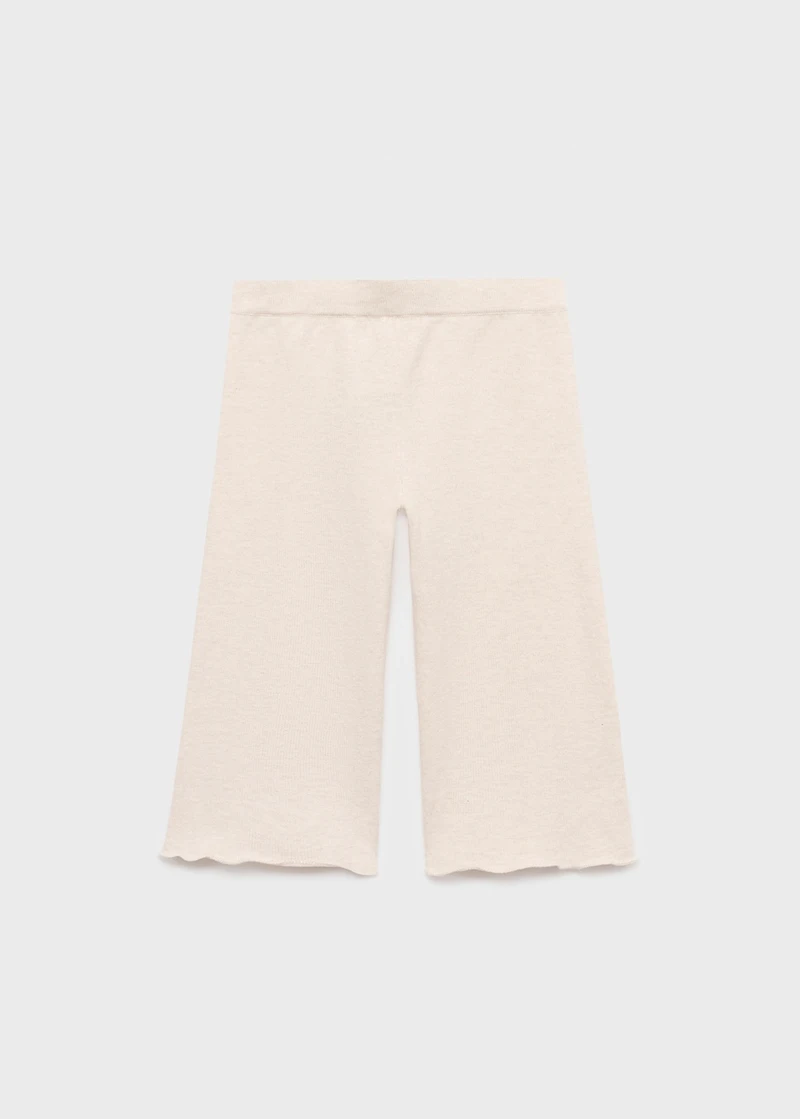 Cotton-knit trousers