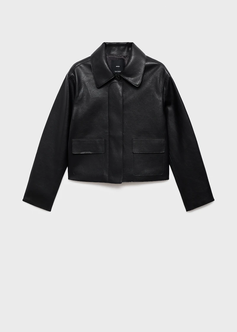 Faux-effect jacket with pockets