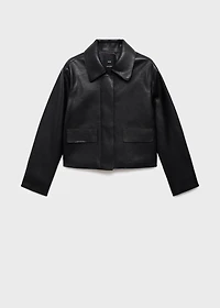 Faux-effect jacket with pockets